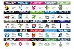 200 Premium Logo Template Bundle - Bonus 1900 Vector 8 Font Product Image 5