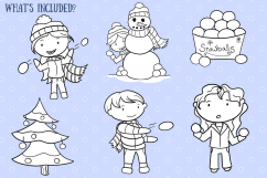 Holiday Snowball Digital Stamps Product Image 2