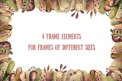 Mysterious Paisley Plants - Watercolor Clip Art Set Product Image 3