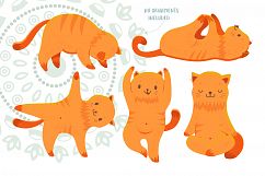 Yoga Cats Clipart Collection Product Image 3