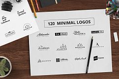 120 Minimal Typography Logos Bundle Product Image 9