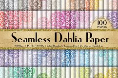 100 Seamless Romantic Wedding Dahlia Flower Digital Papers Product Image 1