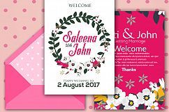 Double Sided Wedding Invitation Card Product Image 2