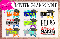 Mister Grad Bundle - Graduation Bundle SVG - Boy Product Image 1