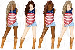 4th Of July Clipart, Independence Day Graphics, USA Clipart Product Image 2