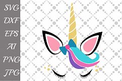 Unicorn Svg: &quot;UNICORN HEAD SVG&quot; Product Image 1