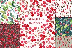 Watercolor branches and berries Product Image 8
