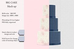 Cake mockup. Product place. PSD object mockup. Product Image 1