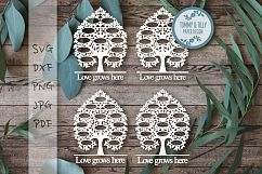 3-21 Name Family Tree Bundle - SVG DXF PNG JPG PDF Product Image 1