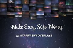 52 Starry Sky Photoshop Overlays Product Image 2