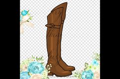 100 Thigh High Boots, Over Knee Boots, Fashion Clip Arts Product Image 2