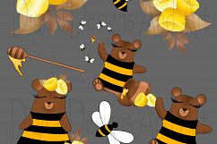 Bee a bear clipart Product Image 4