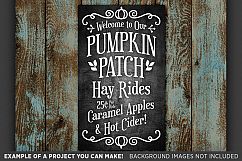 Welcome to Our Pumpkin Hay Rides Thanksgiving SVG - 6015 Product Image 3