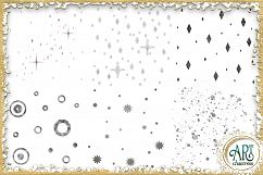 Luxury Silver Glitter Seamless Digital Papers,Border,Overlay Product Image 6