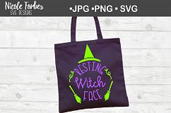 Resting Witch Face Halloween SVG Cut File Product Image 2