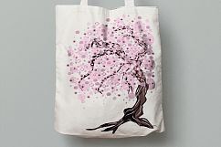 Sakura japan cherry branch with blooming flowers Product Image 6