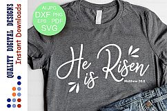 He is riser SVG Faith SVG Religious SVG Christian svg Product Image 1