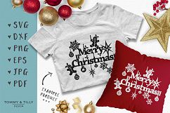 Merry Christmas - SVG EPS DXF PNG PDF JPG Cut File Product Image 5