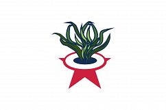 grass and pot logo design inspiration Product Image 1