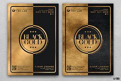 10 Minimal Black and Gold Flyers Bundle Product Image 4
