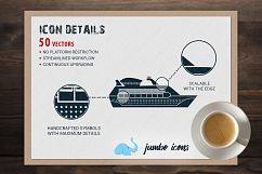 JI-Glyph Transport Icons Set Product Image 2