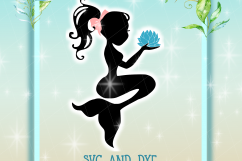 Mermaid SVG, Seahorse SVG, Sealife SVG, Mermaid Silhouette, Sea Life Svg, Water Lily Svg, Angel Fish Svg, Starfish Svg, Mandala Svg Product Image 2