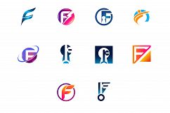 Modern and elegant business logos set Product Image 1