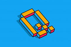 Isometric Alphabets Product Image 18