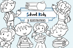 School Kids Digital Stamps Collection Product Image 1