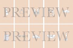 40 Instagram Story Highlights Icons in Beige, Hand Drawn Product Image 6
