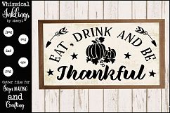 Eat Drink And Be Thankful SVG Product Image 1