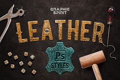 Leather Layer Styles For Photoshop Product Image 1