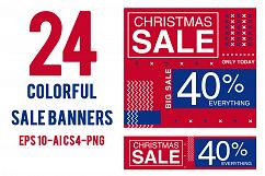 24 Colorful sale banners Product Image 1