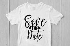 Save The Date - Weddings SVG EPS DXF PNG Cutting Files Product Image 2