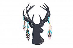 Deer Feather Silhouette Product Image 1