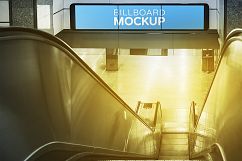 Billboards in Subway Train Station Mockups Product Image 24