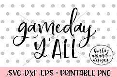 Game Day Y'all Football Fall SVG DXF SVG DXF EPS P Product Image 1