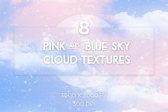 Sky Cloud Textures Pink and Blue Product Image 1