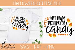 Will Trade Brother For Candy - Halloween Cutting File Product Image 1