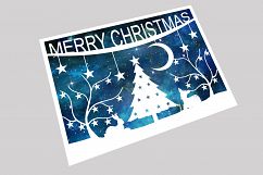 Merry Christmas Papercut Template Product Image 1