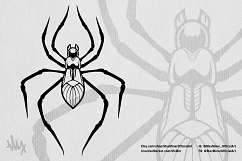 Spooky Spiders Hand-drawn Halloween Art Pack - Vector &amp; PSD Product Image 3