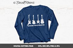 Guitar SVG Cut Files - Choose Your Weapon Product Image 3