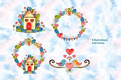 Watercolor Valentine&#039;s Day set Product Image 3