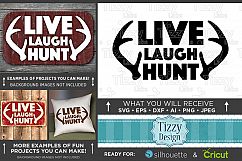 Live Laugh Hunt - Deer HUNTING SVG Files - 837 Product Image 1