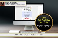 Floral Wedding Invitation Template, DAD_01 Product Image 2