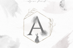 Alpine Forest - Watercolor Design Elements &amp; Alphabet Product Image 10