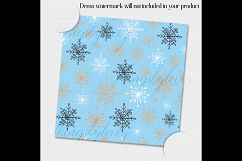 12 Seamless Snowflake Winter Holiday Christmas Digital Paper Product Image 5