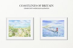 Watercolor Coast of Britain For Instant Download Product Image 8