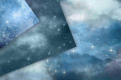 Cloudy Nights Watercolor Sky Backgrounds Product Image 3