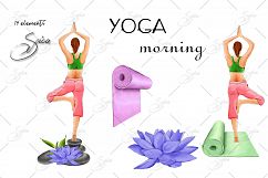Yoga clip art Product Image 3